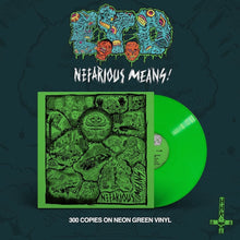 Load image into Gallery viewer, Eat The Decay "Nefarious Means" LP (Neon Green Vinyl) - Hells Headbangers (2025)