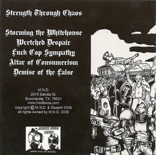 Load image into Gallery viewer, Dissent "Strength Through Chaos" CD - Muerte Negra Discos (2009)