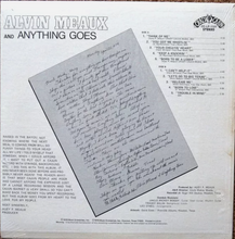 Load image into Gallery viewer, Alvin Meaux and Anything Goes "Self Titled" (USED) - Crazy Cajun Records (1978)