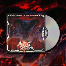 Load image into Gallery viewer, Night Cobra "Dawn of the Serpent"(White/Black Marble vinyl) LP - High Roller Records (2022)