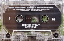Load image into Gallery viewer, George Strait "Livin' It Up" CASSETTE (USED) - MCA Records (1990)