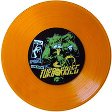 Load image into Gallery viewer, Turbokrieg "NASA Approved Ultracore" LP (Orange Transparent aka"Frank Gold") Torture Garden Picture Company (2014)