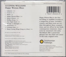 Load image into Gallery viewer, Lucinda Williams "Happy Woman Blues" CD (USED) - Smithsonian Folkways  (1990)
