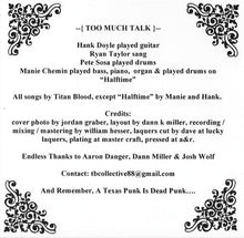 Load image into Gallery viewer, Titan Blood "Too Much Talk" EP (USED)  -  TB Collective Records (2011)

